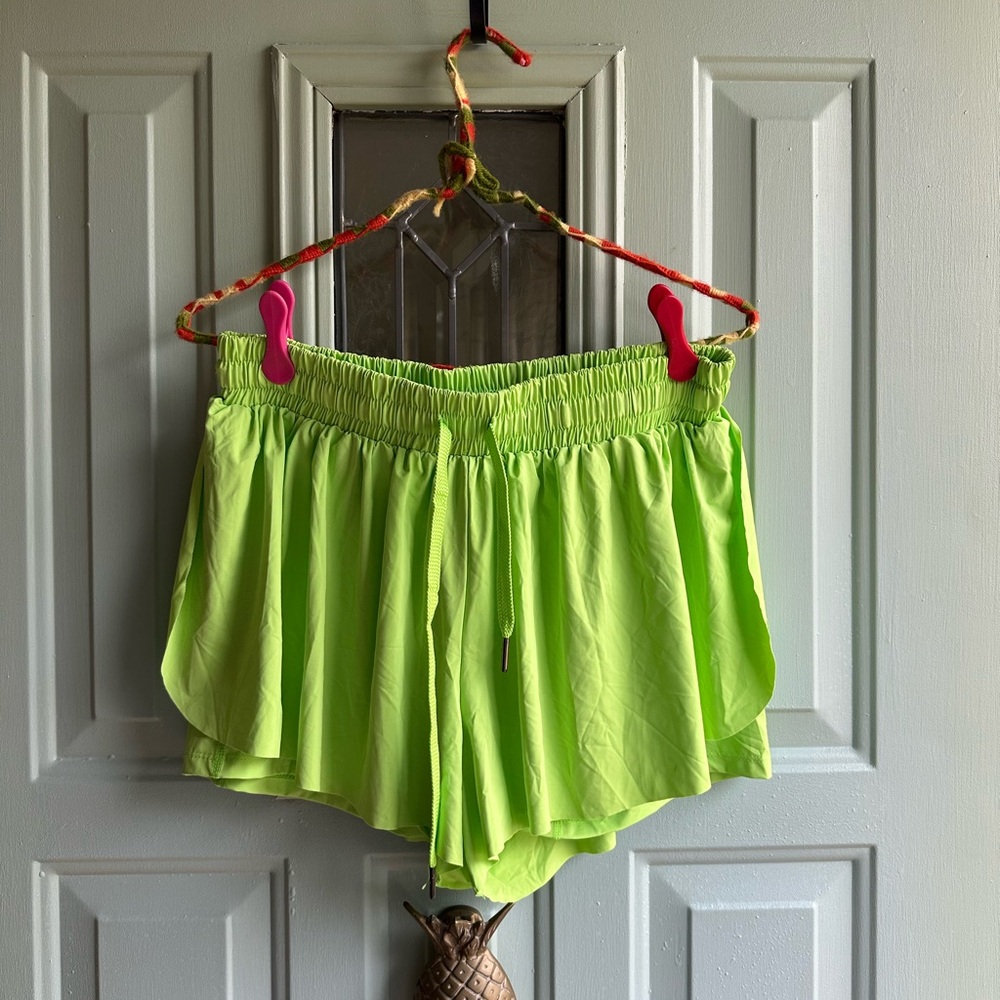 Neon Lime Women's Flow Shorts